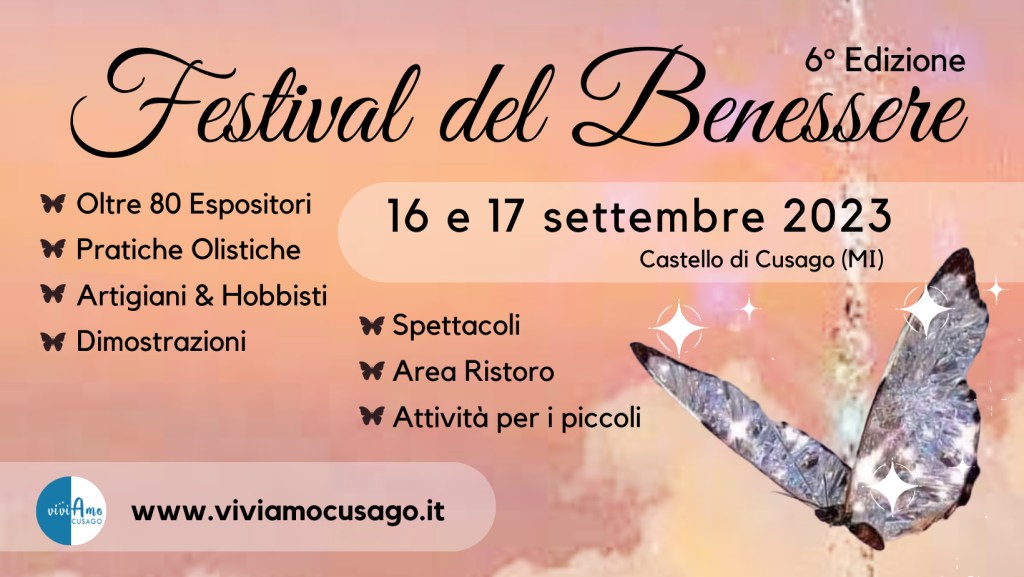Festival del Benessere di Cusago: appuntamento a settembre